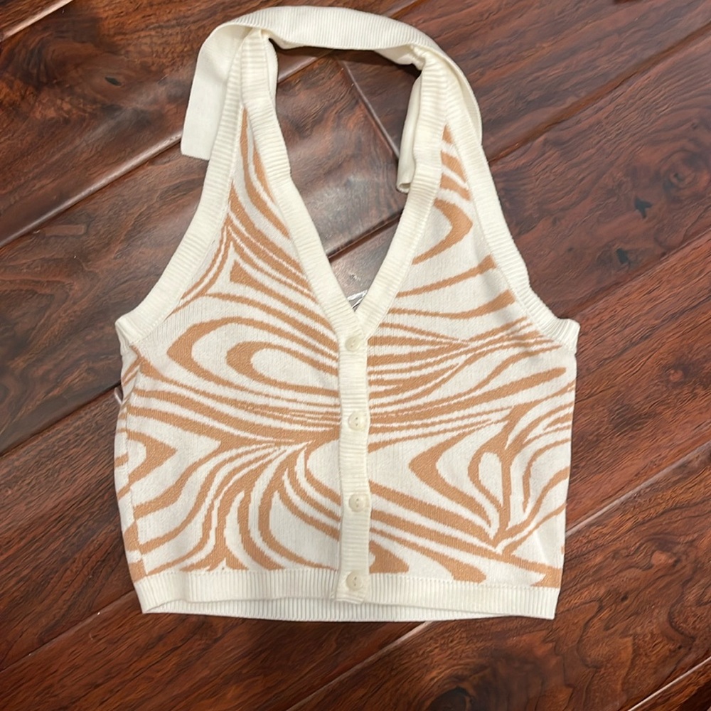 Garage Zebra Print Top